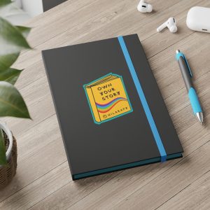 Own Your Story Black Notebook with Rubber Band - Ruled